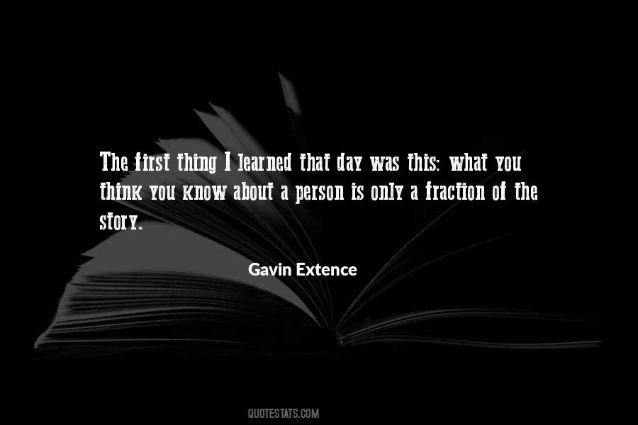 Gavin Extence Quotes #848546