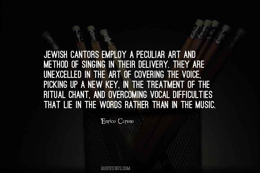 Quotes About Jewish Cantors #1042206