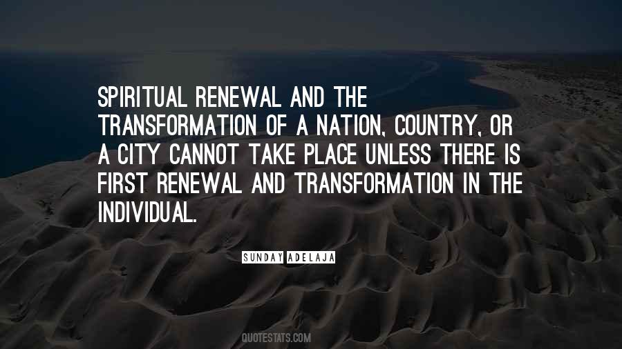Quotes About Spiritual Renewal #641937
