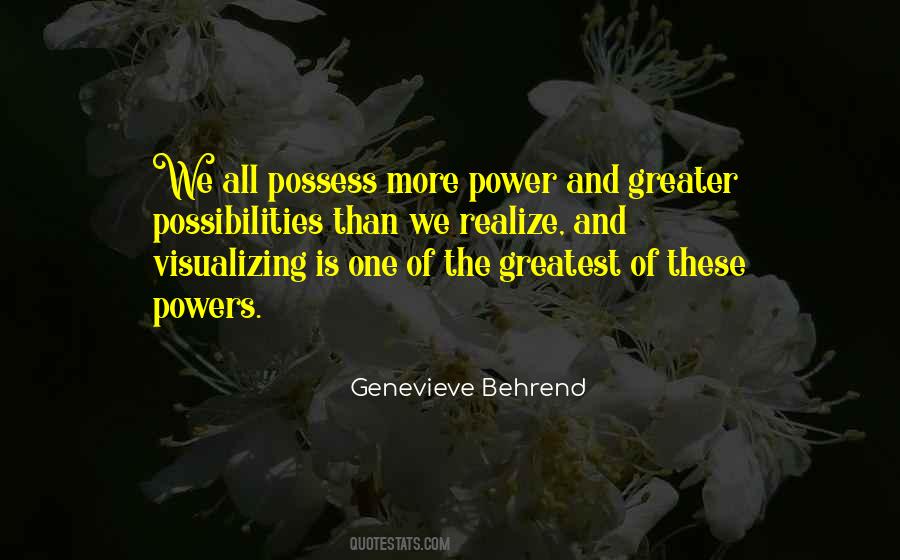 Genevieve Behrend Quotes #1573442