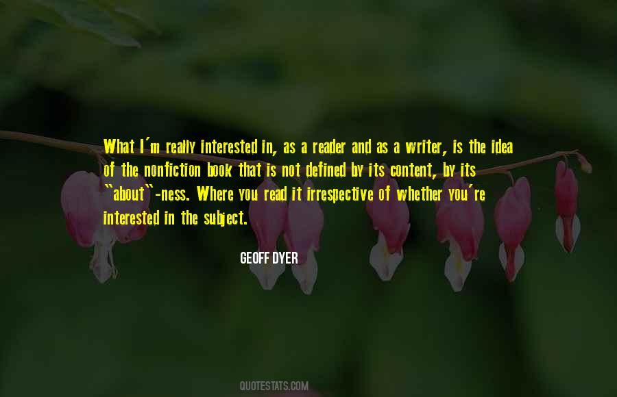 Geoff Dyer Quotes #1699079