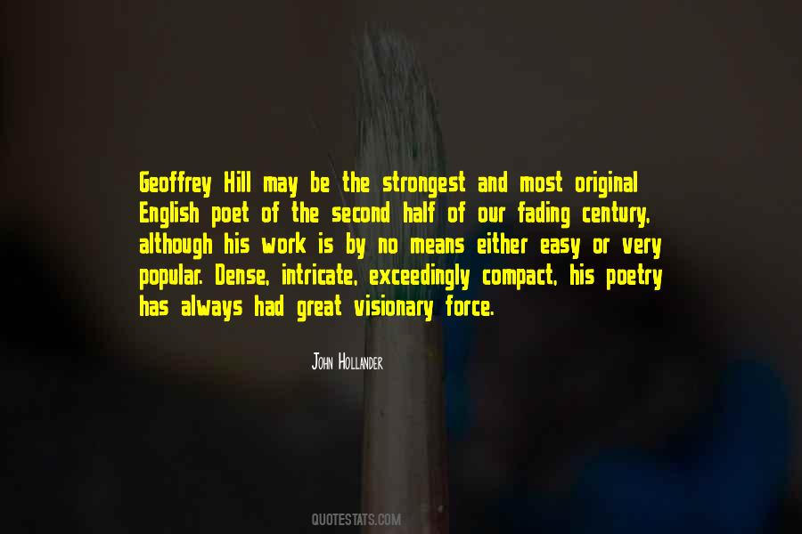 Geoffrey Hill Quotes #1625199