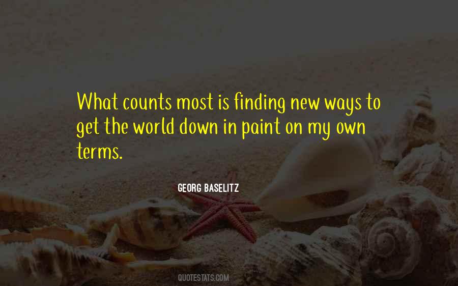 Georg Baselitz Quotes #1309735