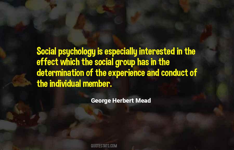 George Herbert Mead Quotes #1415015