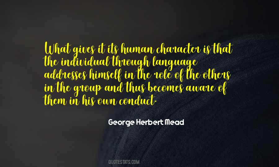 George Herbert Mead Quotes #183129