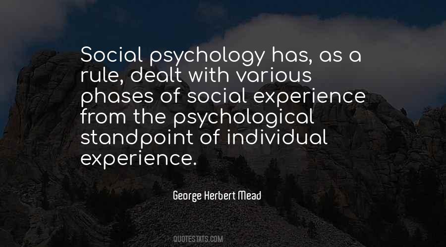 George Herbert Mead Quotes #287498