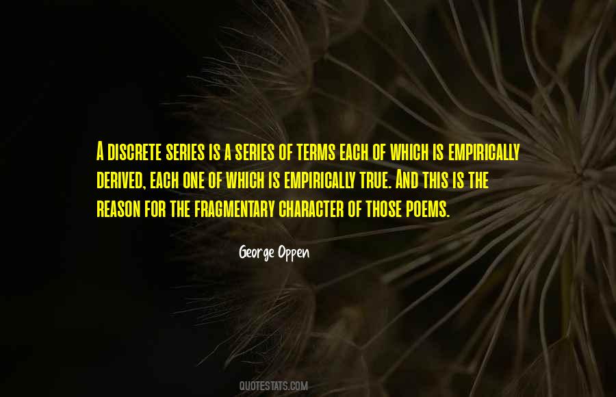 George Oppen Quotes #1368440