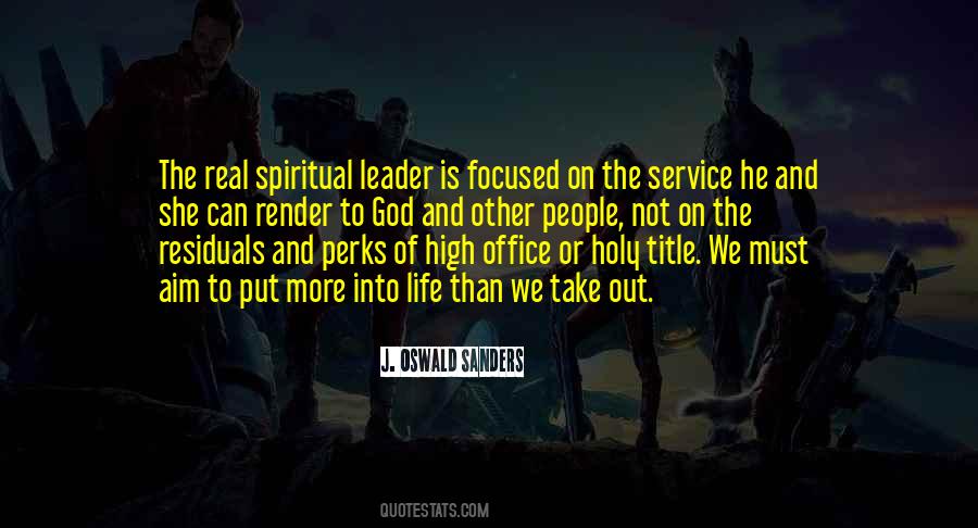 Quotes About Spiritual Leadership #326889