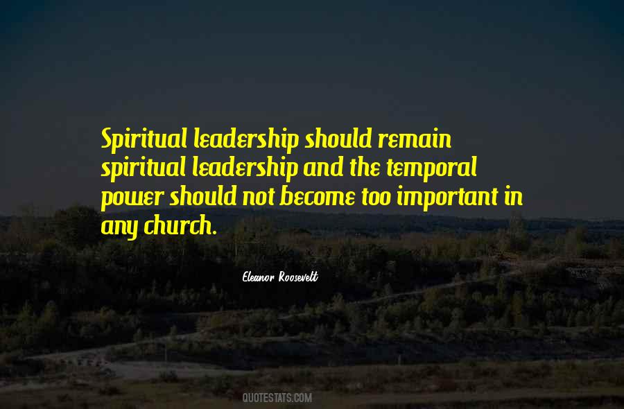 Quotes About Spiritual Leadership #677739