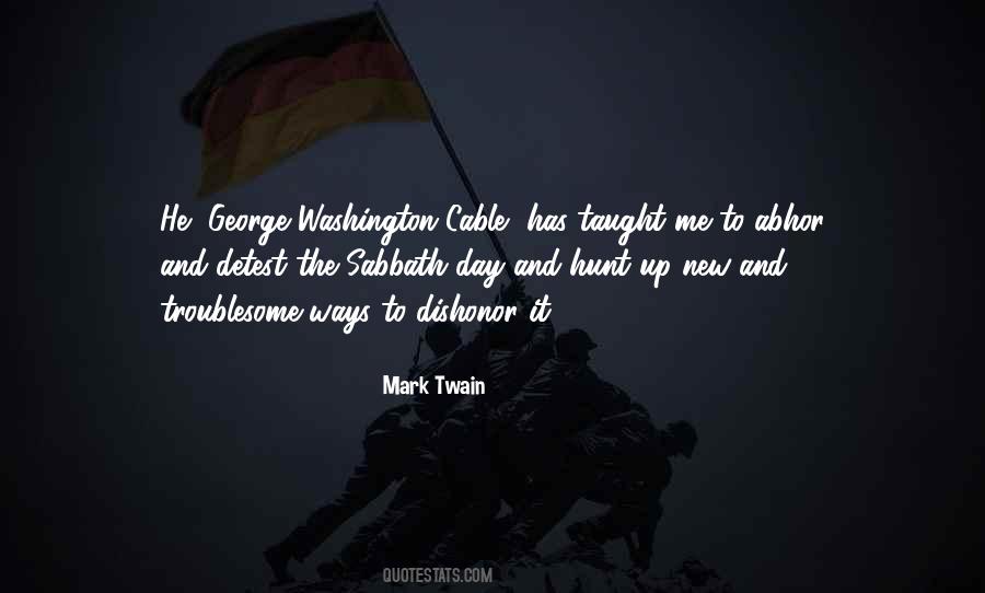 George Washington Cable Quotes #578051