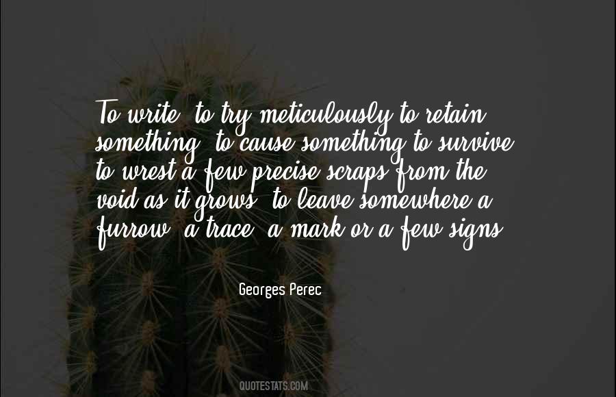 Georges Perec Quotes #950500