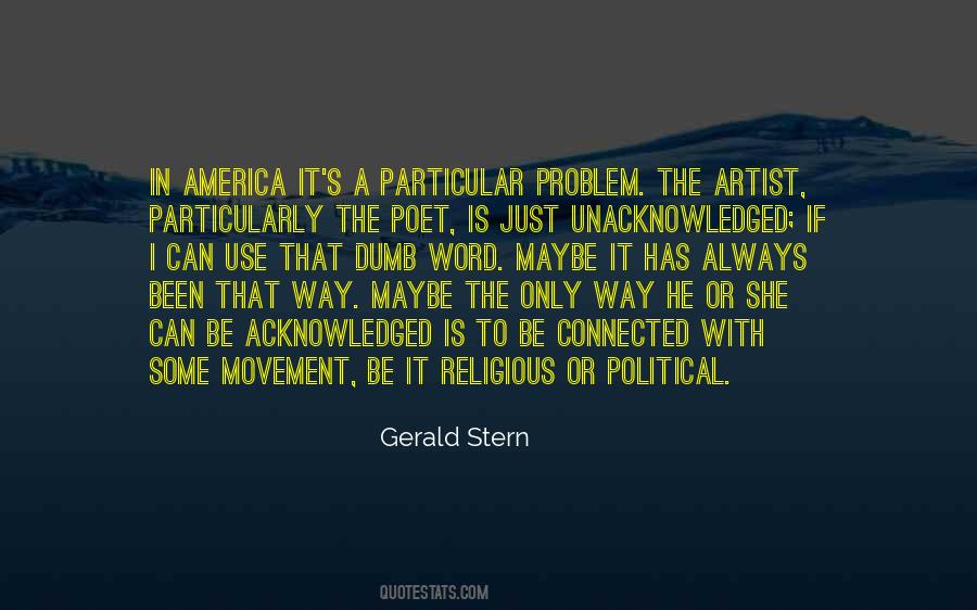 Gerald Stern Quotes #1676405