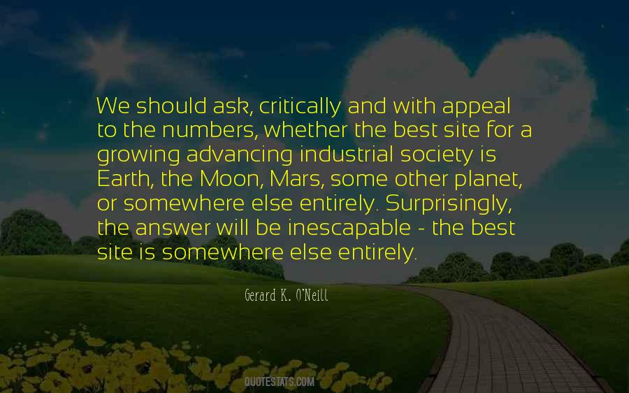 Gerard K. O'neill Quotes #1393025