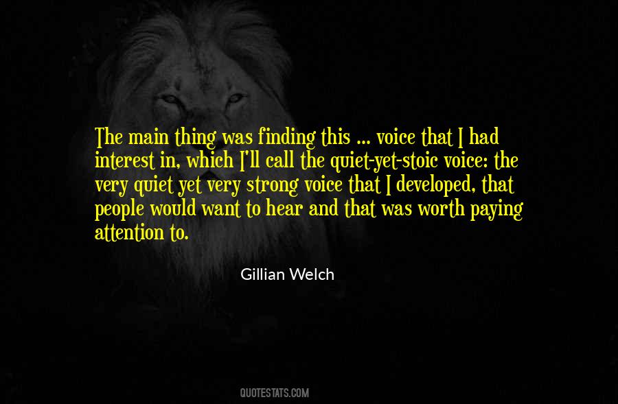 Gillian Welch Quotes #748289