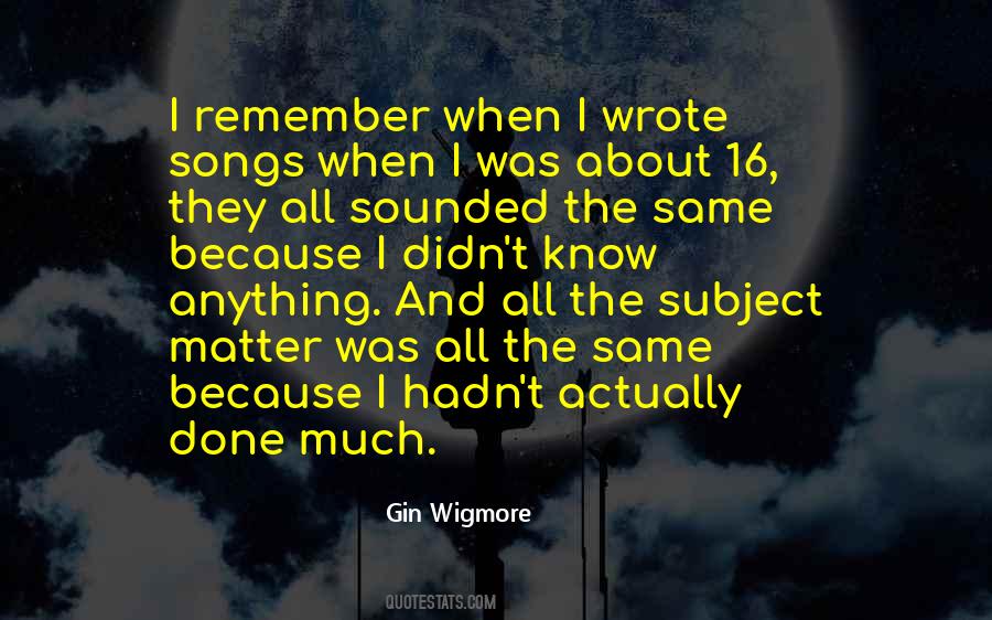 Gin Wigmore Quotes #75461