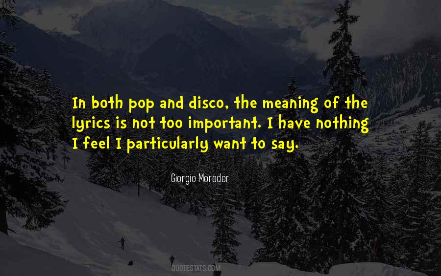 Giorgio Moroder Quotes #1773669