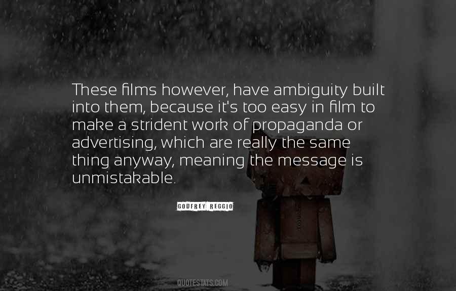 Godfrey Reggio Quotes #1332016