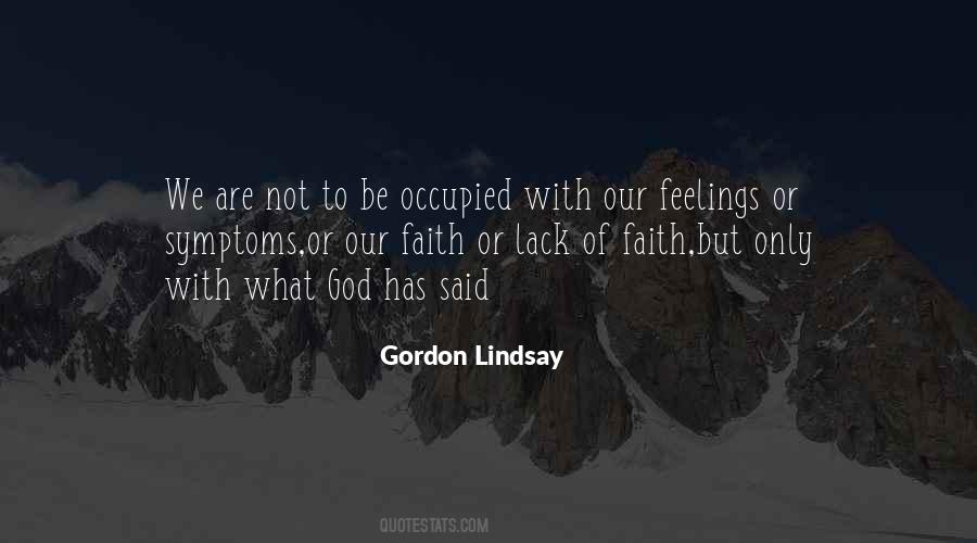 Gordon Lindsay Quotes #1063947