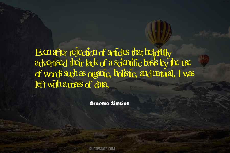 Graeme Simsion Quotes #615208