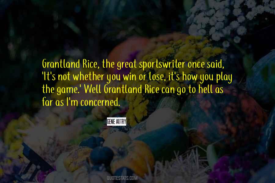 Grantland Rice Quotes #876714