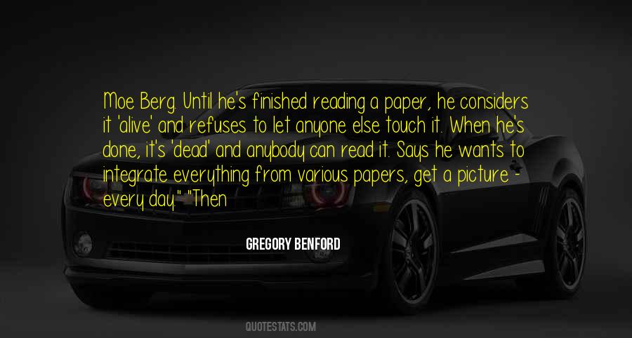 Gregory Benford Quotes #654168