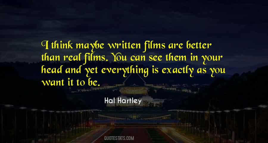 Hal Hartley Quotes #696650