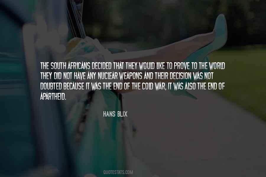 Hans Blix Quotes #547330