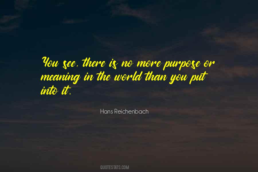 Hans Reichenbach Quotes #1833974