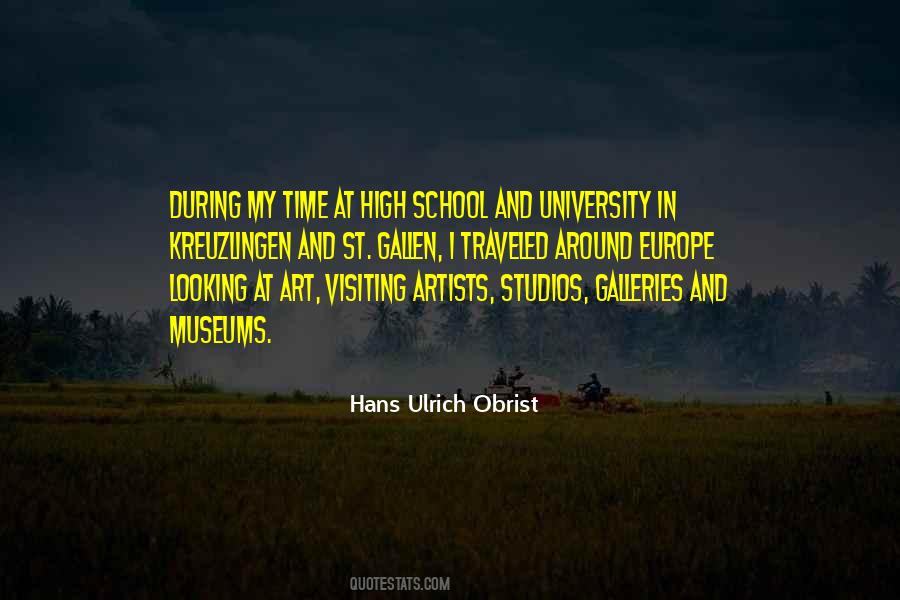 Hans Ulrich Obrist Quotes #311884