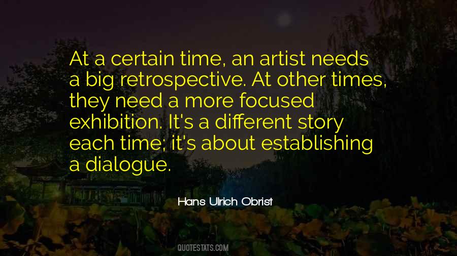 Hans Ulrich Obrist Quotes #516722