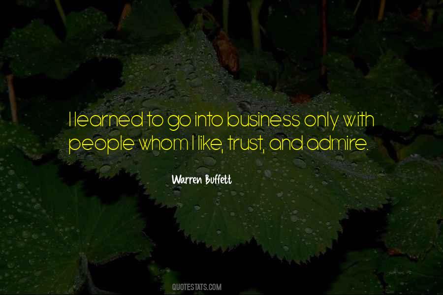 Quotes About Business And Trust #324171