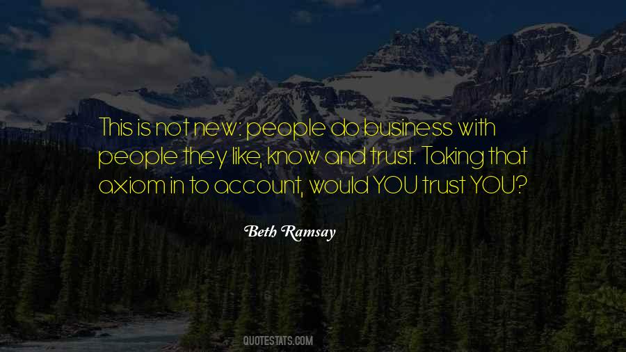 Quotes About Business And Trust #725791