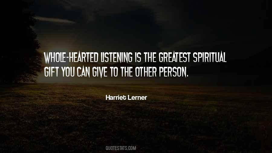 Harriet Lerner Quotes #301898