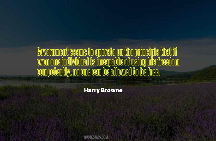 Harry Browne Quotes #1116626