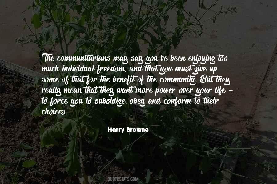 Harry Browne Quotes #1233181