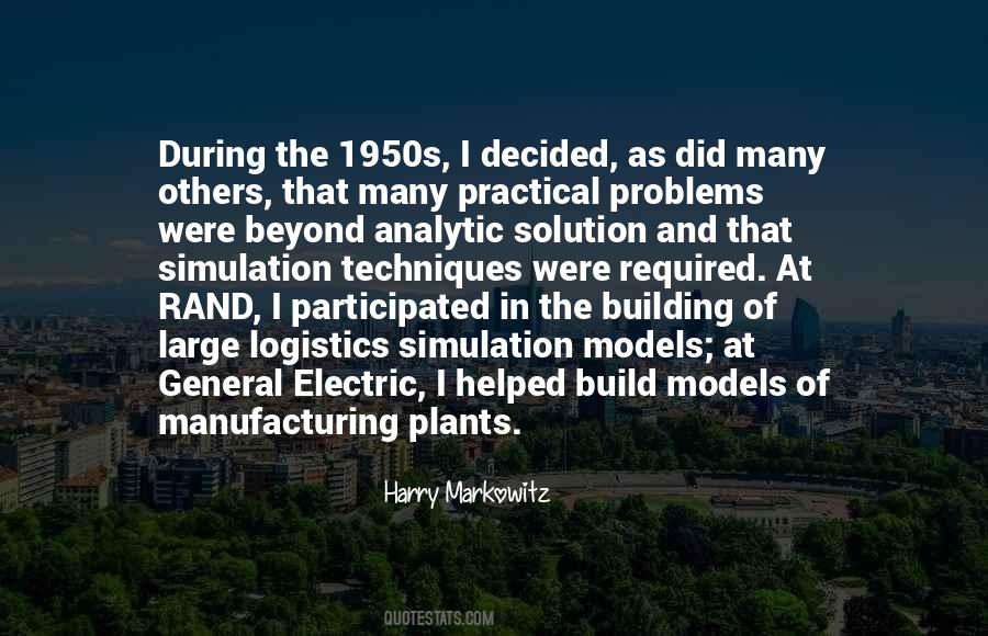 Harry Markowitz Quotes #1449860