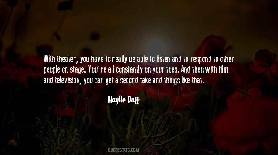 Haylie Duff Quotes #763002