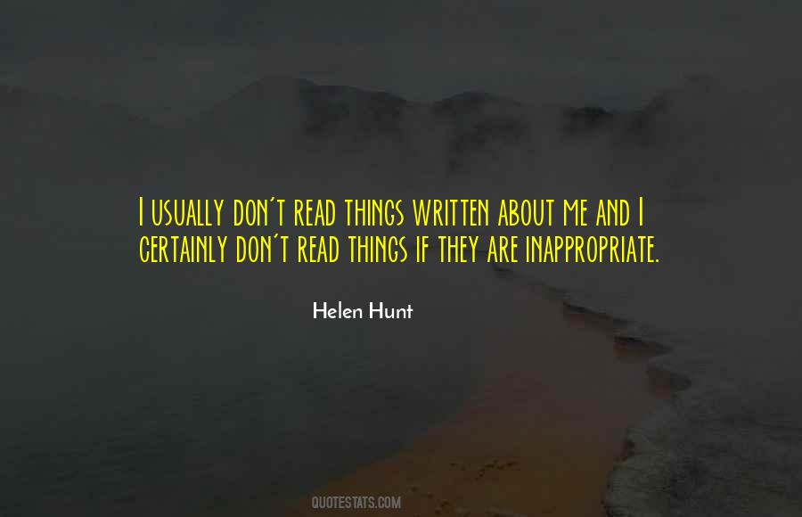 Helen Hunt Quotes #1684790