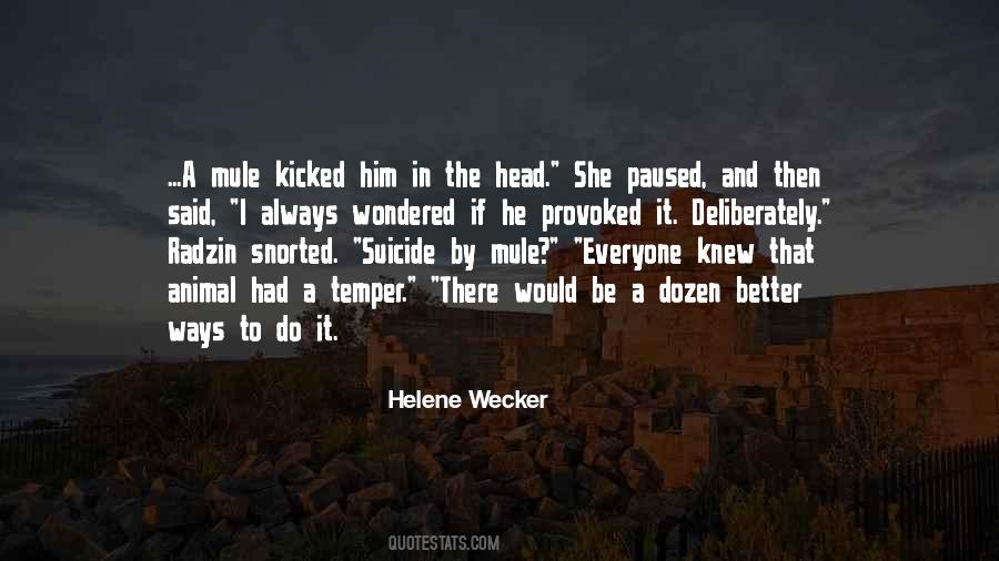 Helene Wecker Quotes #22358