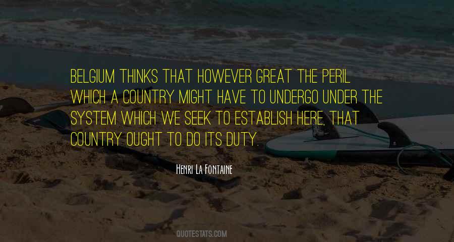 Henri La Fontaine Quotes #330867