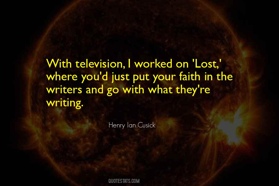 Henry Ian Cusick Quotes #372020