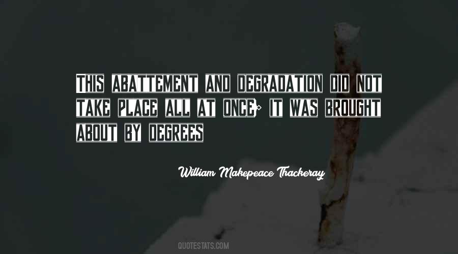 Quotes About Degradation #1181675