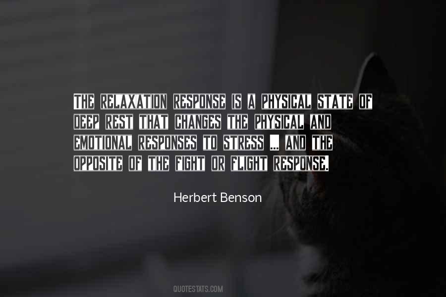 Herbert Benson Quotes #44701