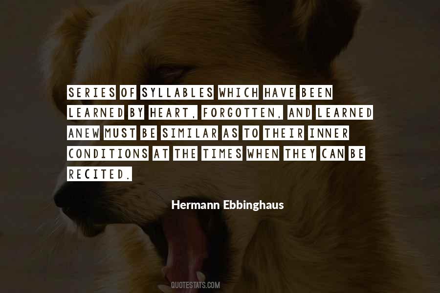 Hermann Ebbinghaus Quotes #1001757