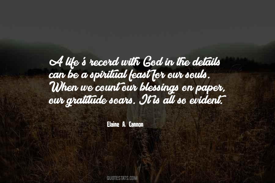 Quotes About Spiritual Blessings #168699