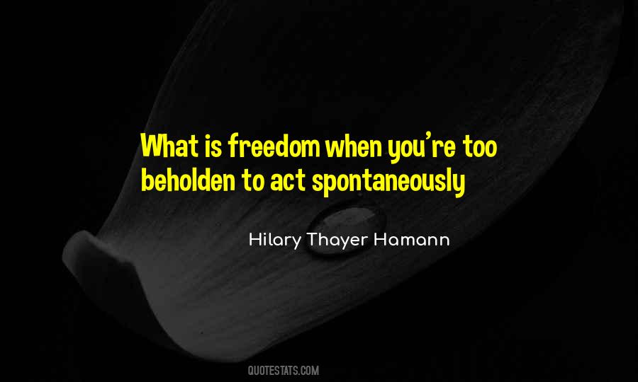 Hilary Thayer Hamann Quotes #1125207