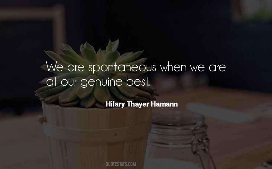 Hilary Thayer Hamann Quotes #1769720