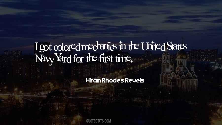 Hiram Rhodes Revels Quotes #919101