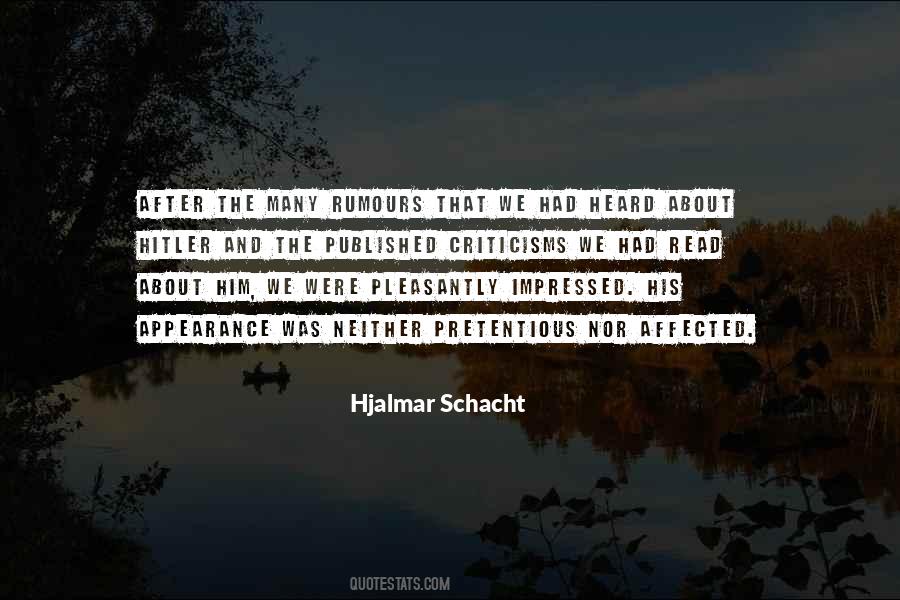 Hjalmar Schacht Quotes #1291065