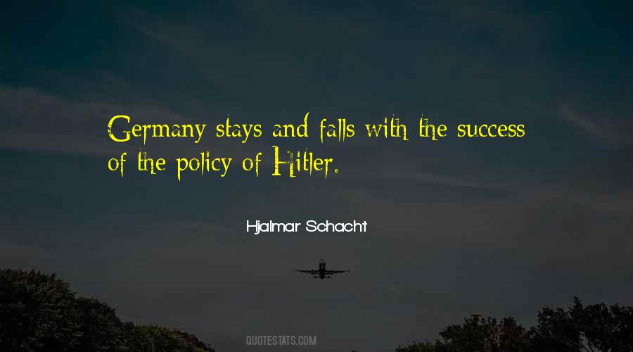 Hjalmar Schacht Quotes #354956